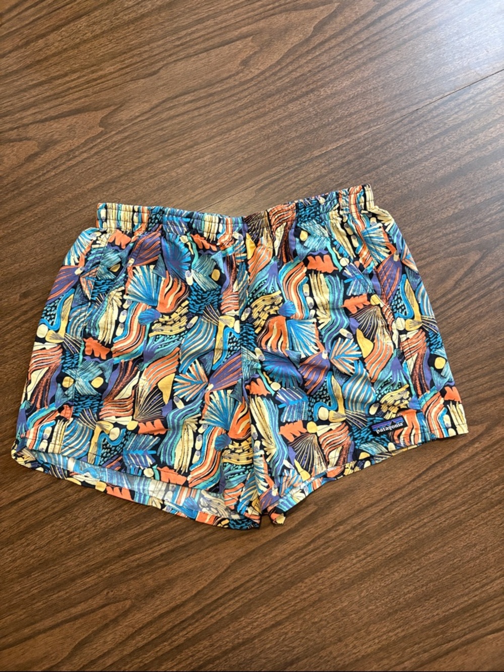 Patagonia Small Women's 5" Baggies Shorts Joy Pitch Blue